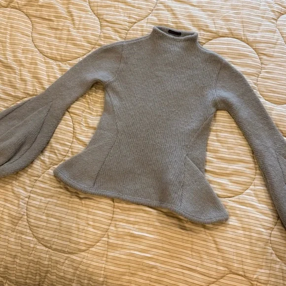 Alexander McQueen Gray Turtleneck Sweater - Picture 2 of 9